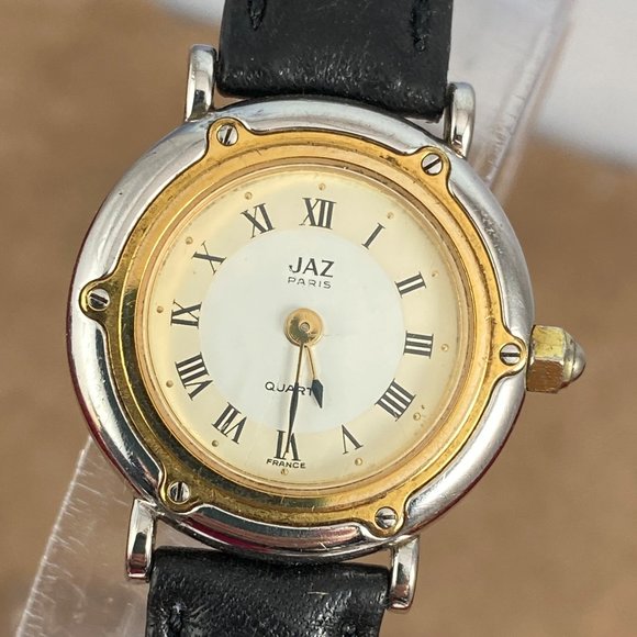 Jaz Accessories - Vintage French JAZ 2 tone Gold and Stainless Watch 2 Tone Gold and Silver